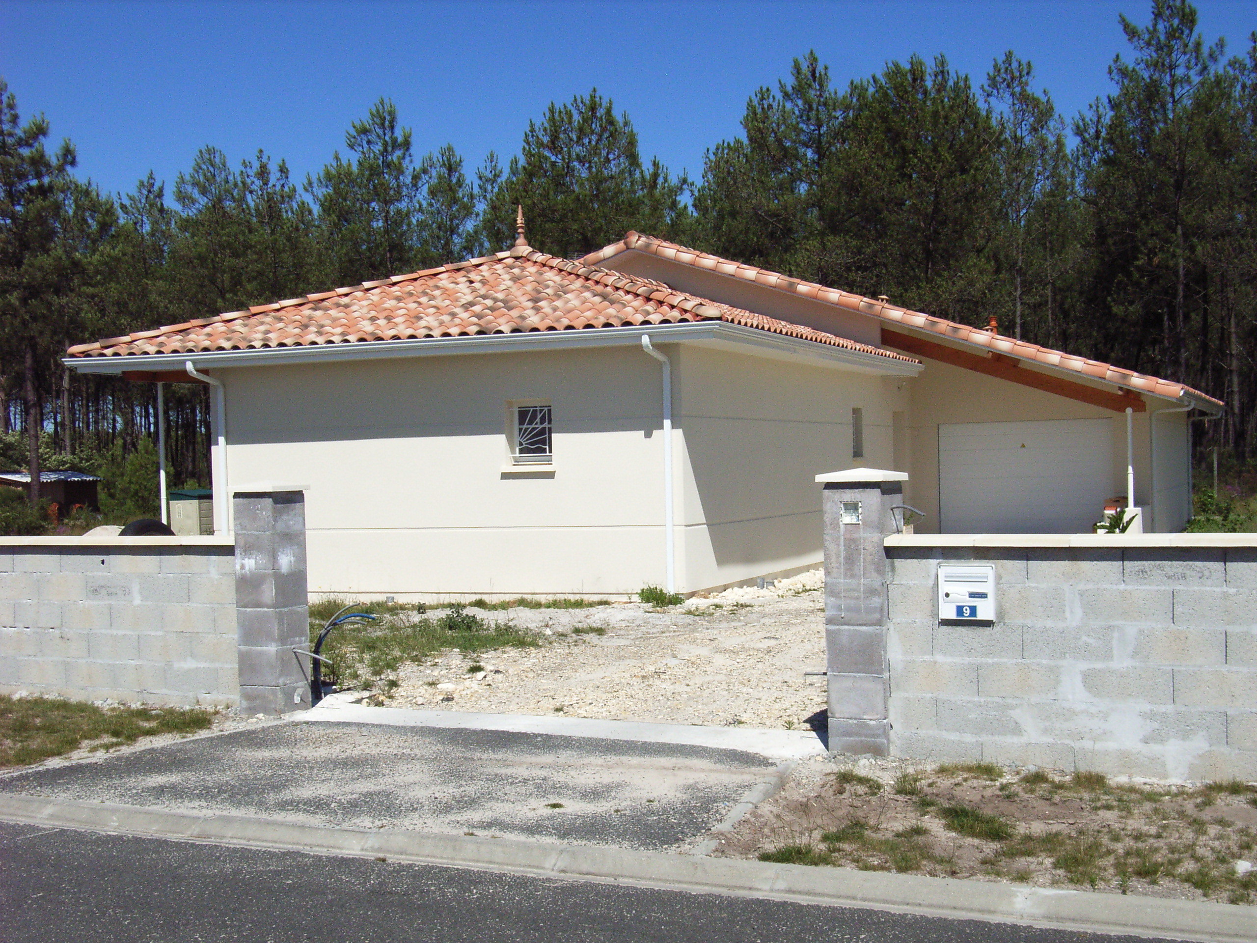 contruciton villa neuve en cours