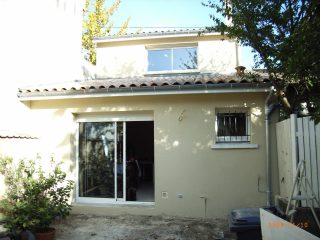 extension maison côté jardin