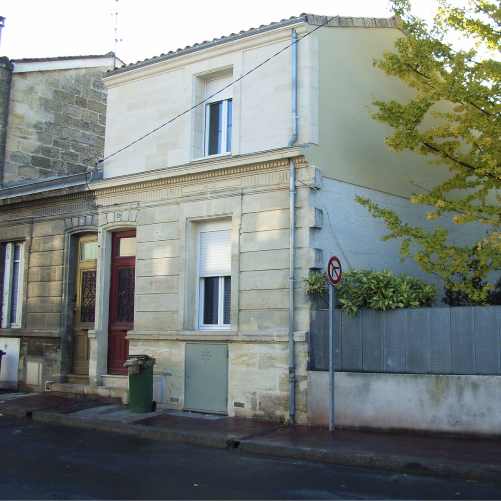maison surélévation vue rue